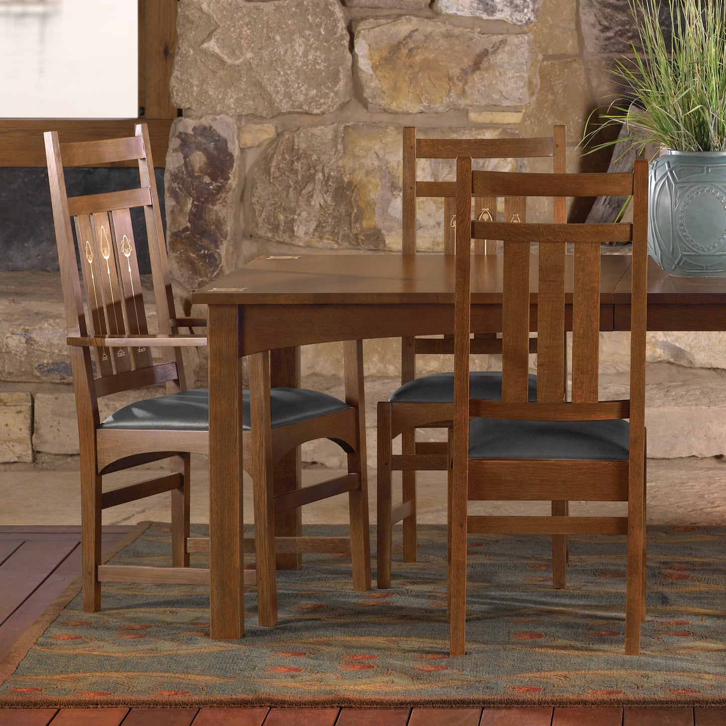 Harvey Ellis Arm Chair, with Inlay - Stickley Furniture | Mattress