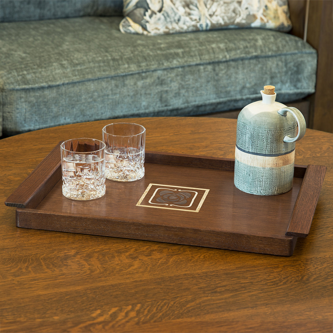 Mission Rose Serving Tray
