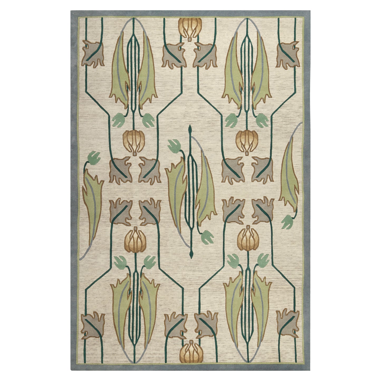 Rennie Tulip Rug - Ivory - Stickley Furniture | Mattress