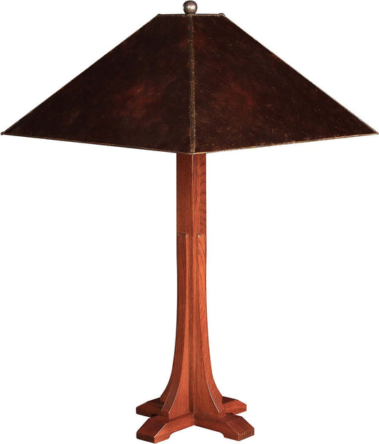 Cross Base Table Lamp with Mica Shade - Stickley Furniture | Mattress