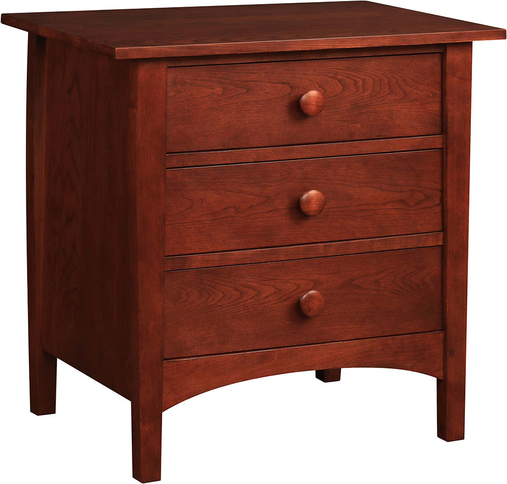 Harvey Ellis Three-Drawer Nightstand - Stickley Furniture | Mattress