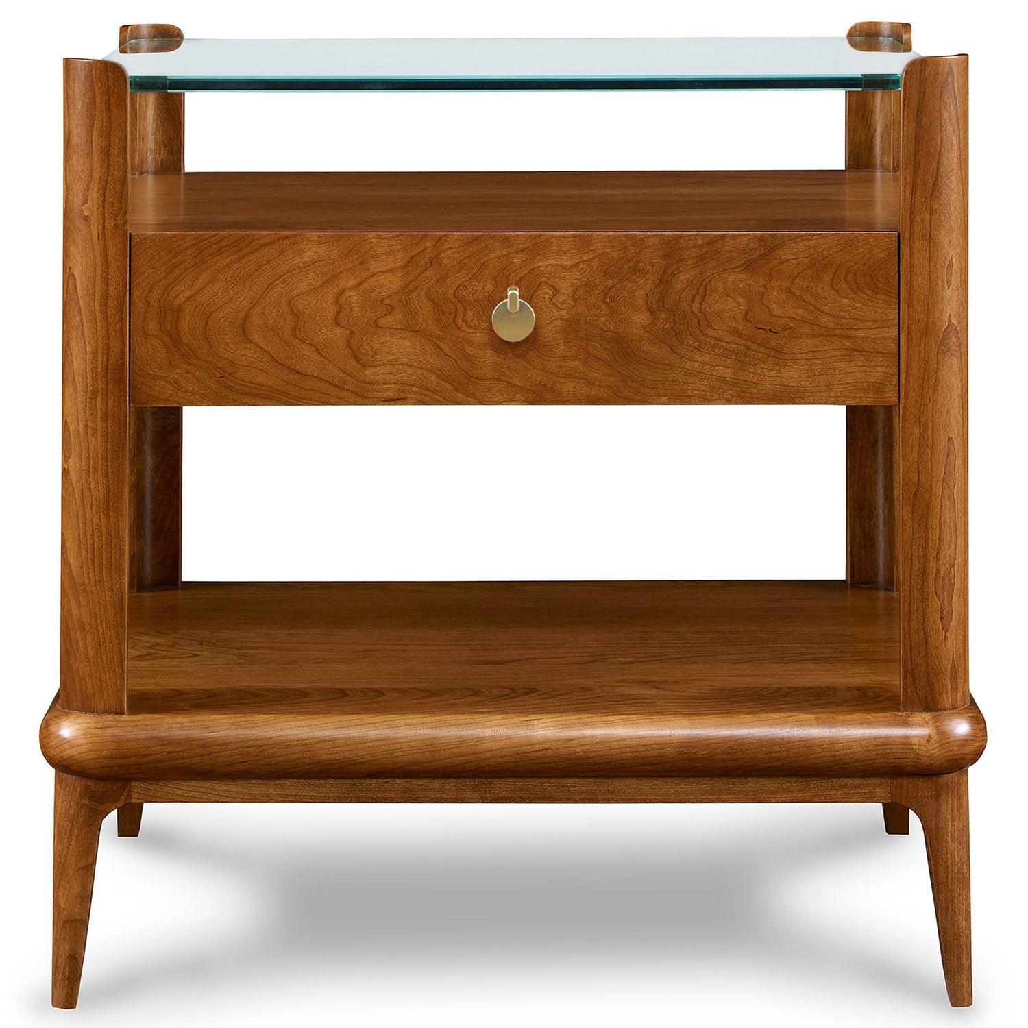 Martine Glass-Top End Table - Stickley Brand