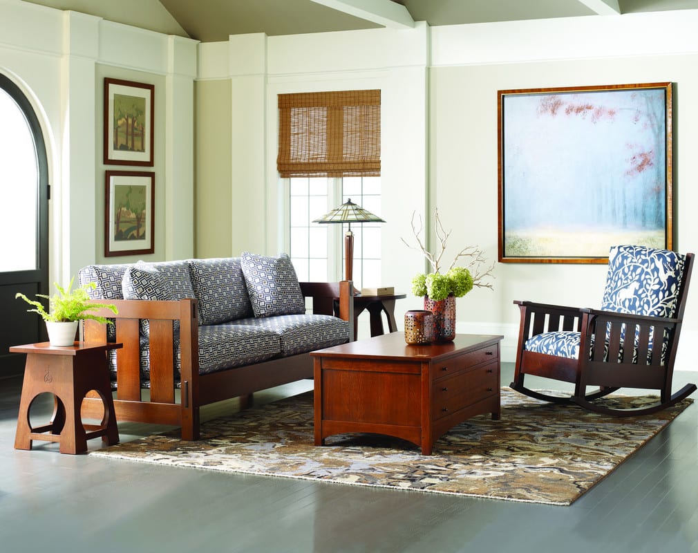 Harvey Ellis Rectangular Storage Cocktail Table - Stickley Furniture | Mattress