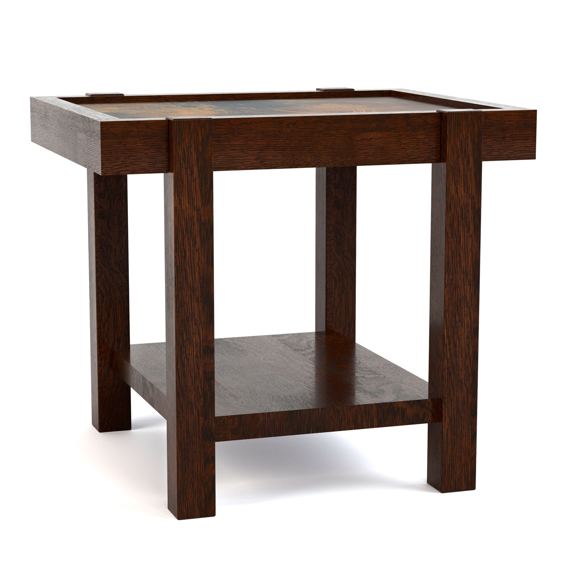 Durant Inset Copper Side Table - Stickley Furniture | Mattress