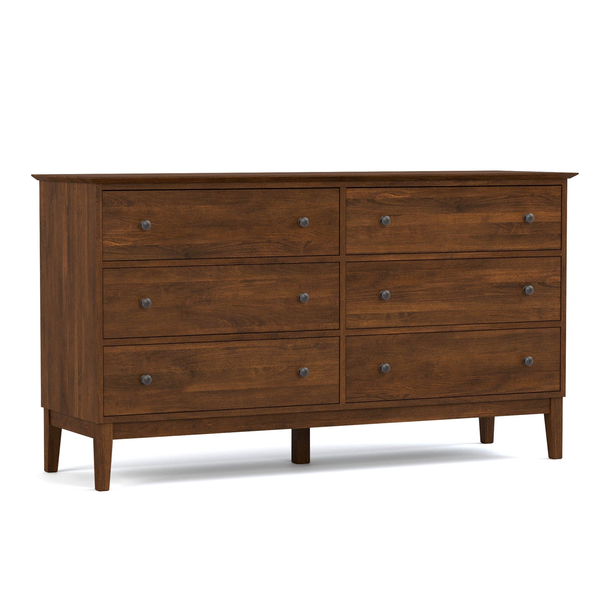 Gable Road Six-Drawer Dresser - 801 Coast / 03 Nickel Knob Gable Road Six-Drawer Dresser - 801 Coast / 03 Nickel Knob