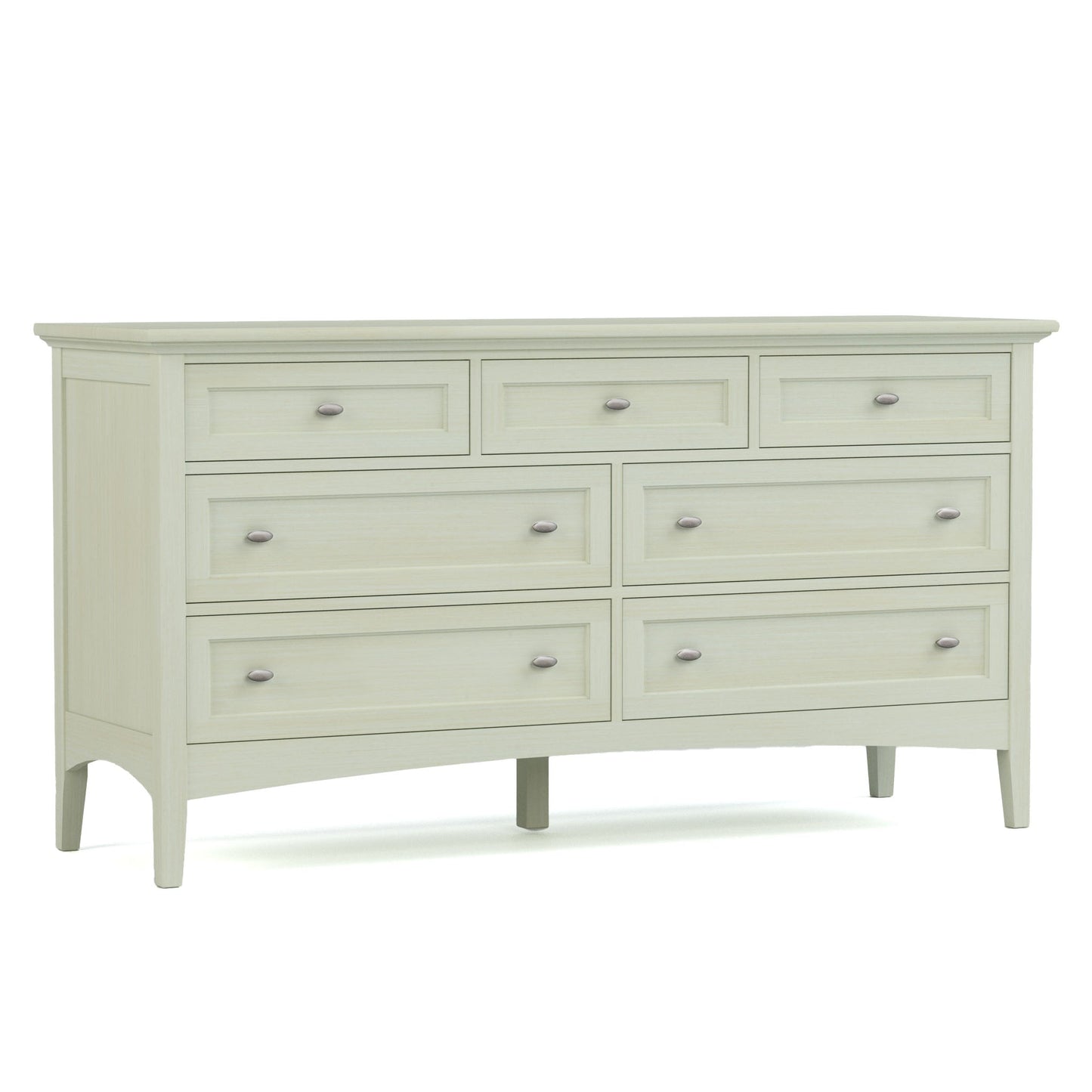 Revere Seven-Drawer Dresser - 805 Dune / 09 Nickel Oval Knob Revere Seven-Drawer Dresser - 805 Dune / 09 Nickel Oval Knob