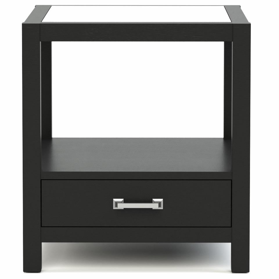 Dwyer One-Drawer End Table, Glass Top - Stickley Furniture | Mattress
