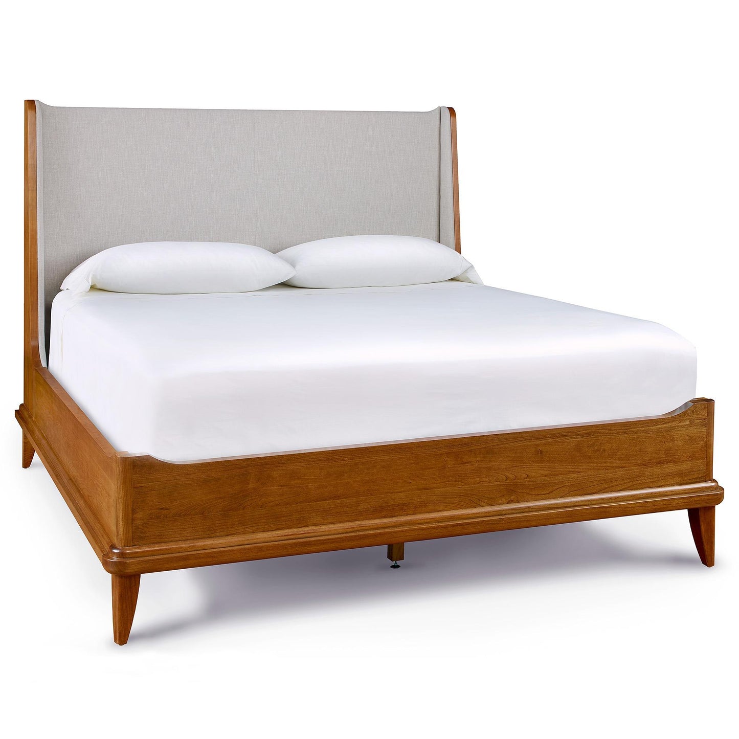 Martine Bed with Upholstered Headboard - Stickley Furniture | Mattress