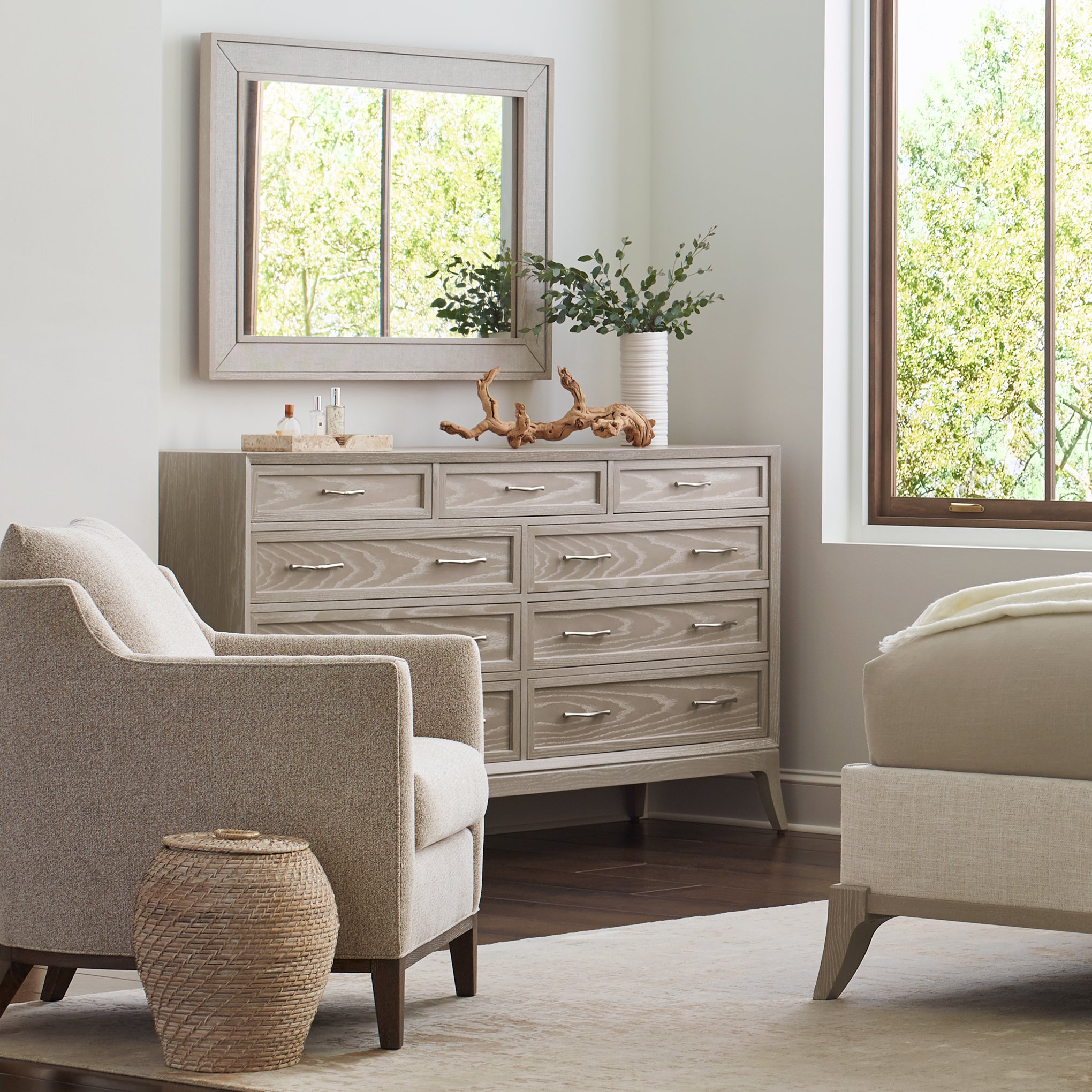 Maidstone Nine-Drawer Dresser, Woven Jute – Stickley