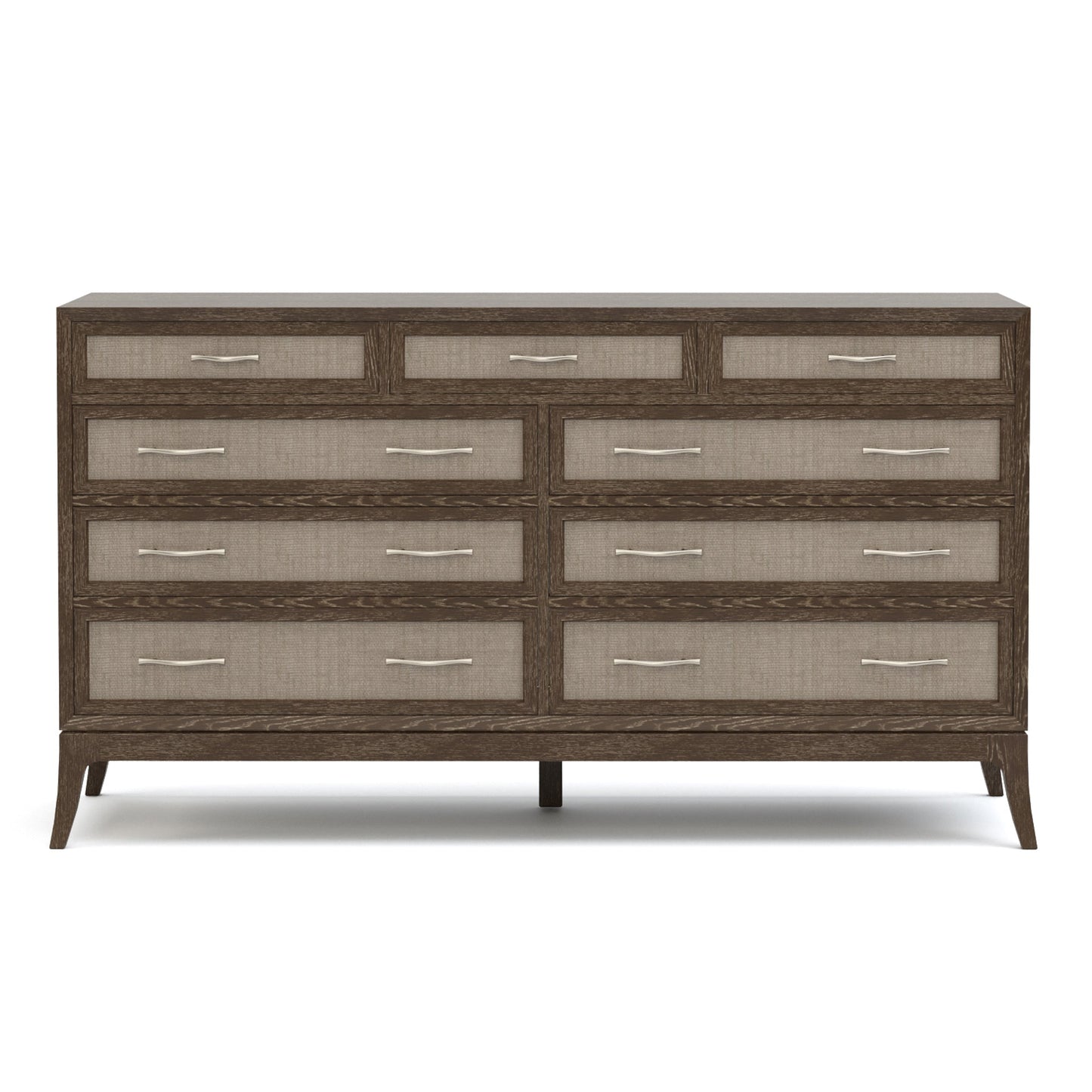 Maidstone Nine-Drawer Dresser with Woven Jute in 202 Pier finish