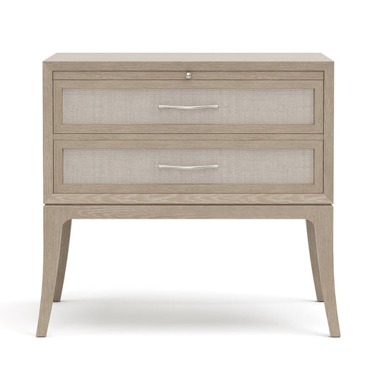 Maidstone Nightstand with Woven Jute in 201 Sandbank finish