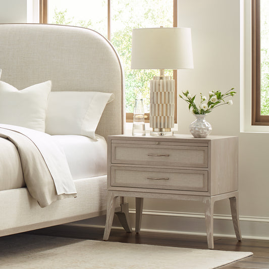 Maidstone Nightstand, Woven Jute - Stickley Furniture | Mattress