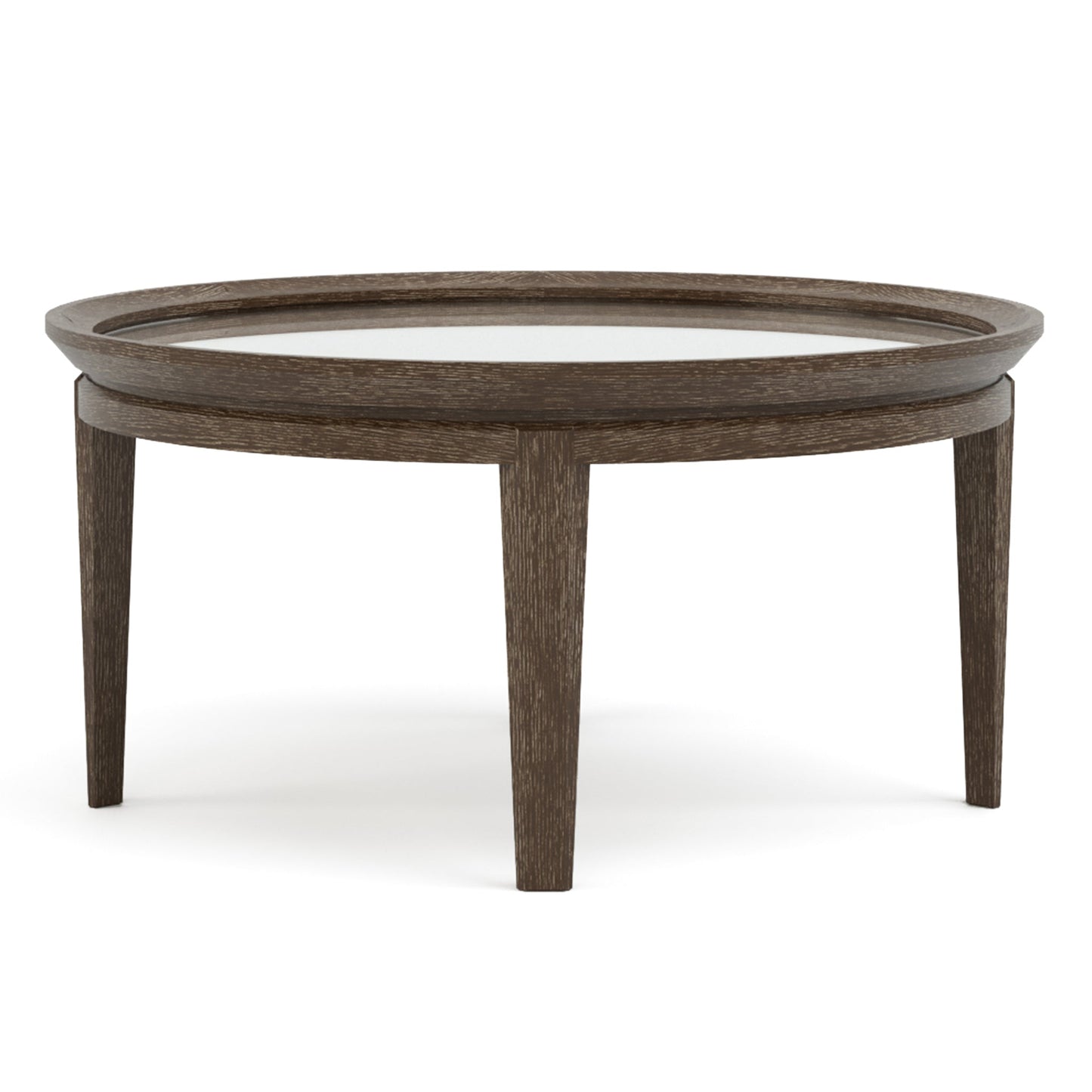 Maidstone 36-inch Round Cocktail Table, Woven Jute – Stickley