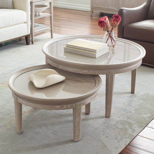 Maidstone 36-inch Round Cocktail Table - Stickley Furniture | Mattress