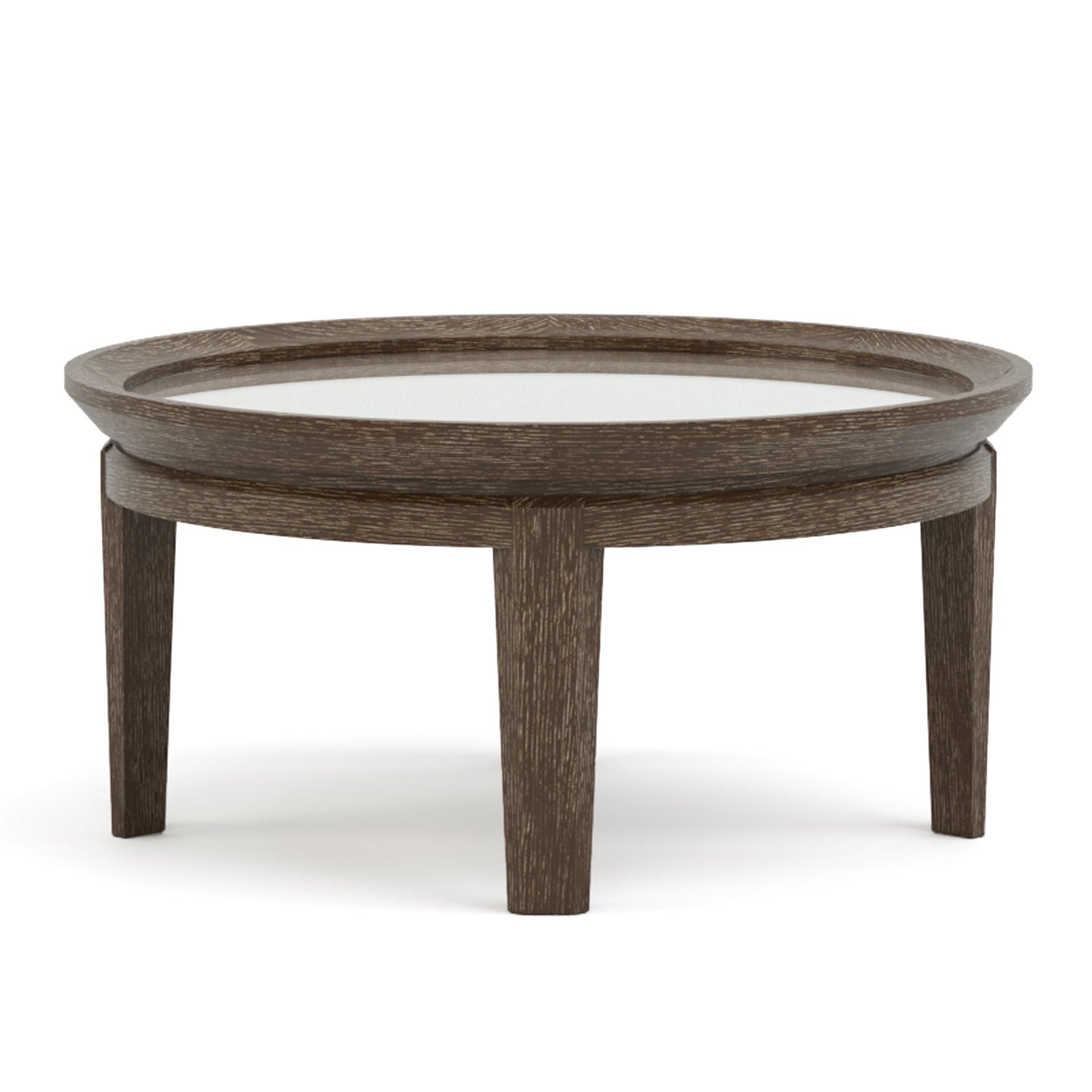 Maidstone 28-inch Round Cocktail Table with Jute in 202 Pier finish