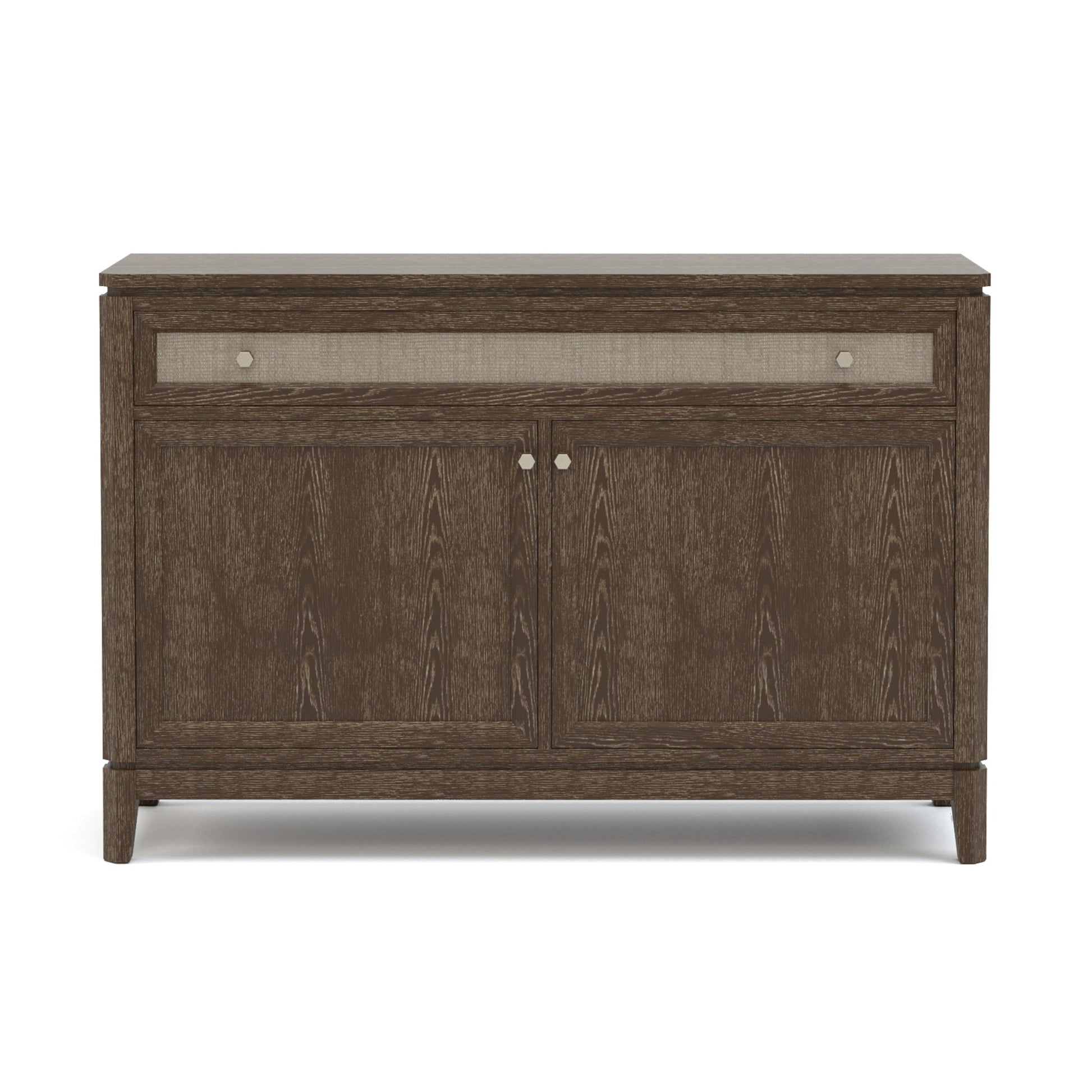 Maidstone Two-Door Console with Woven Jute in 202 Pier finish