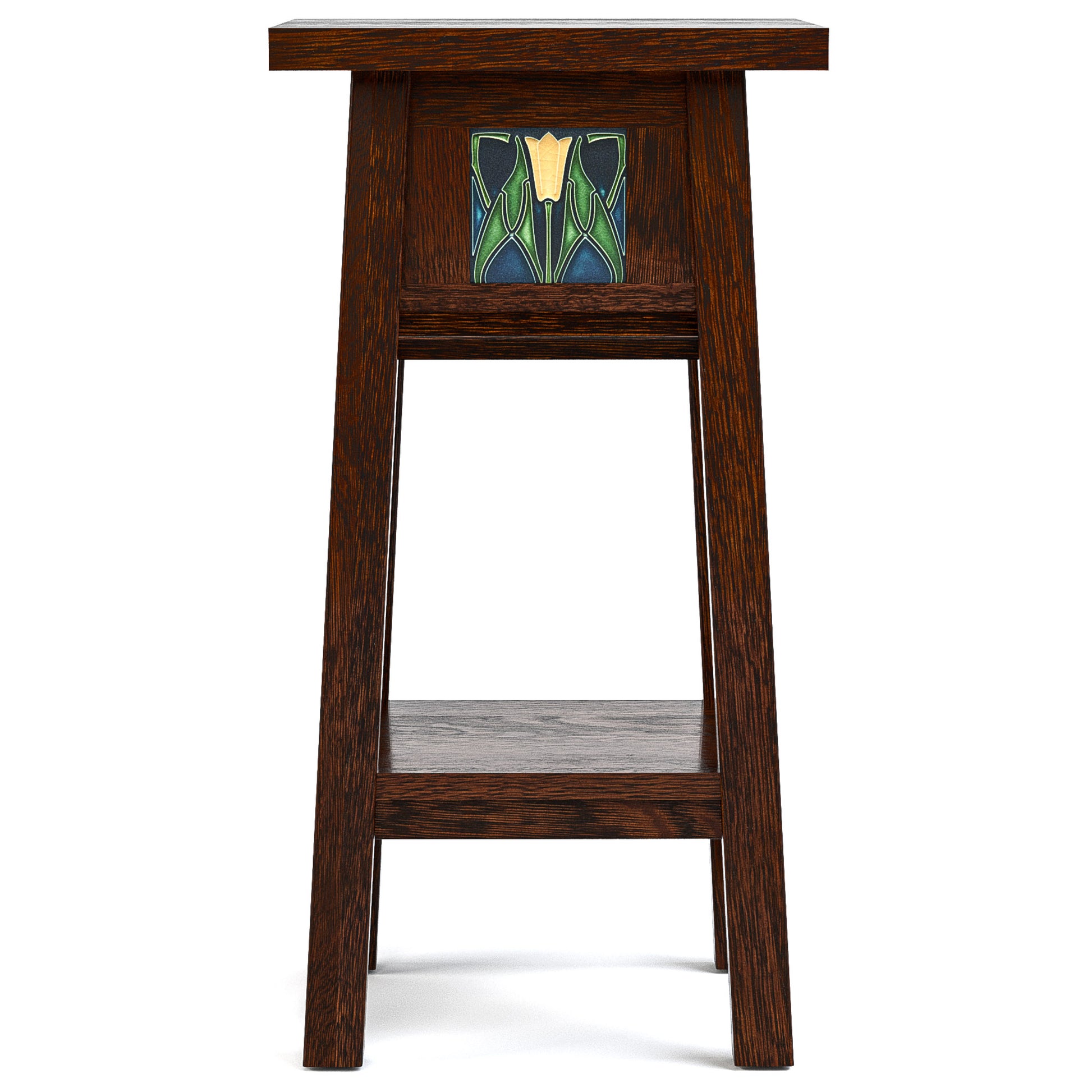 Floral Tile 24-inch Plant Stand - Stickley Furniture | Mattress