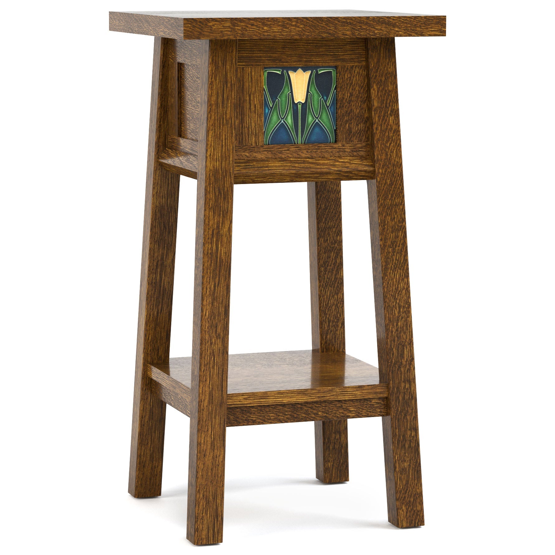 Floral Tile 24-inch Plant Stand – Stickley