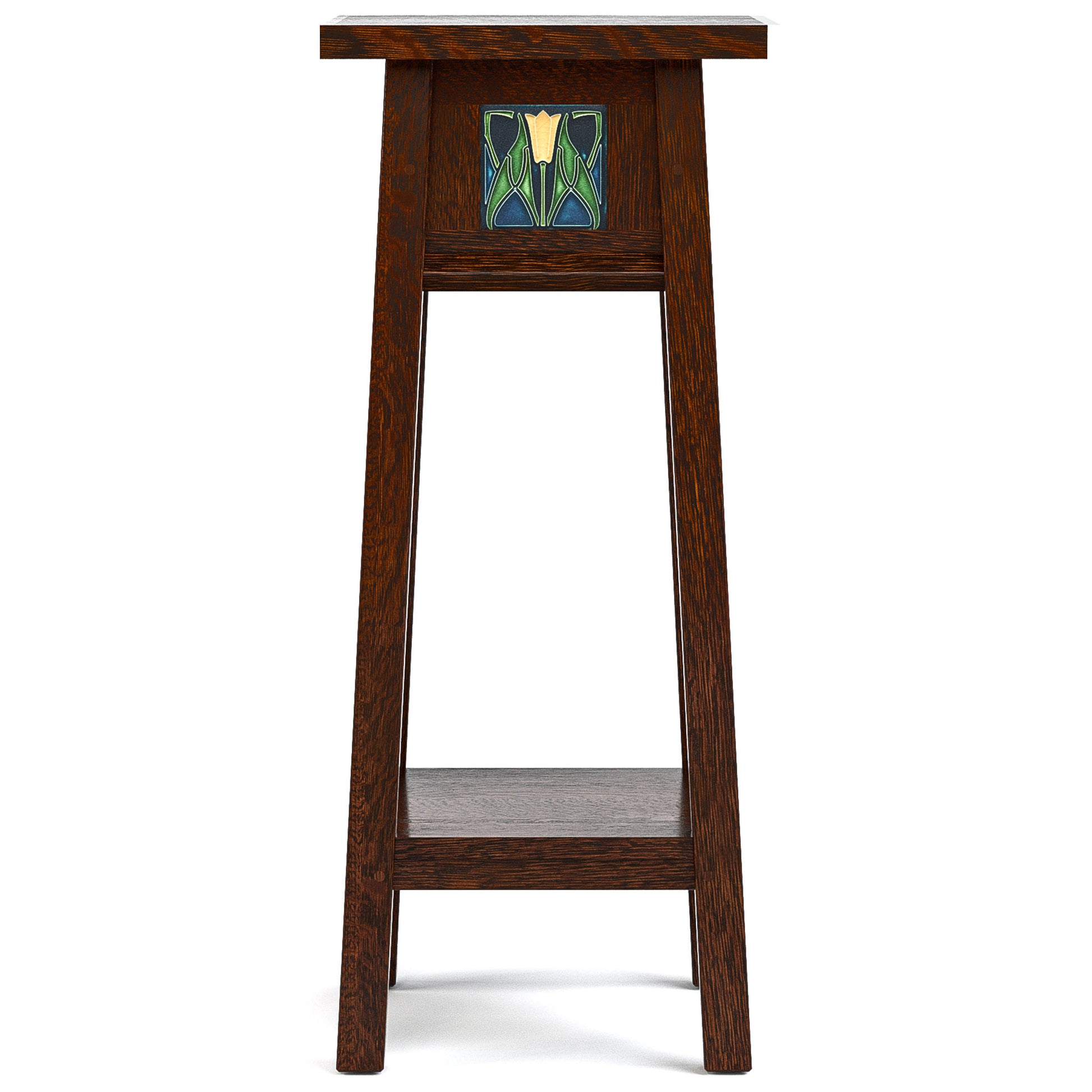 Floral Tile 30-inch Plant Stand - Stickley Furniture | Mattress