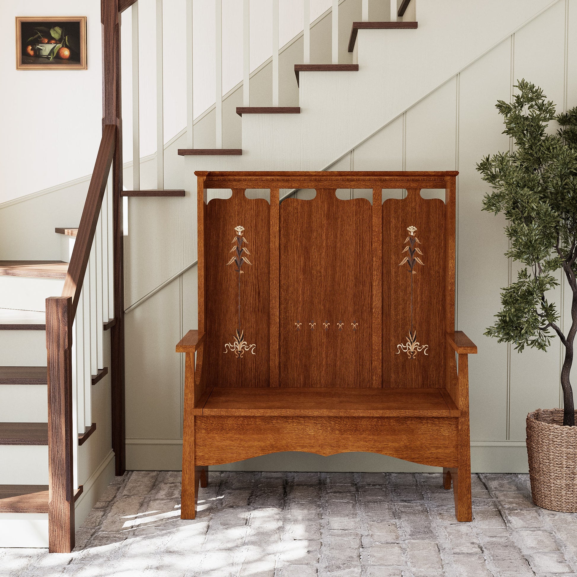 125th Anniversary Fireside Bench - Stickley Furniture | Mattress