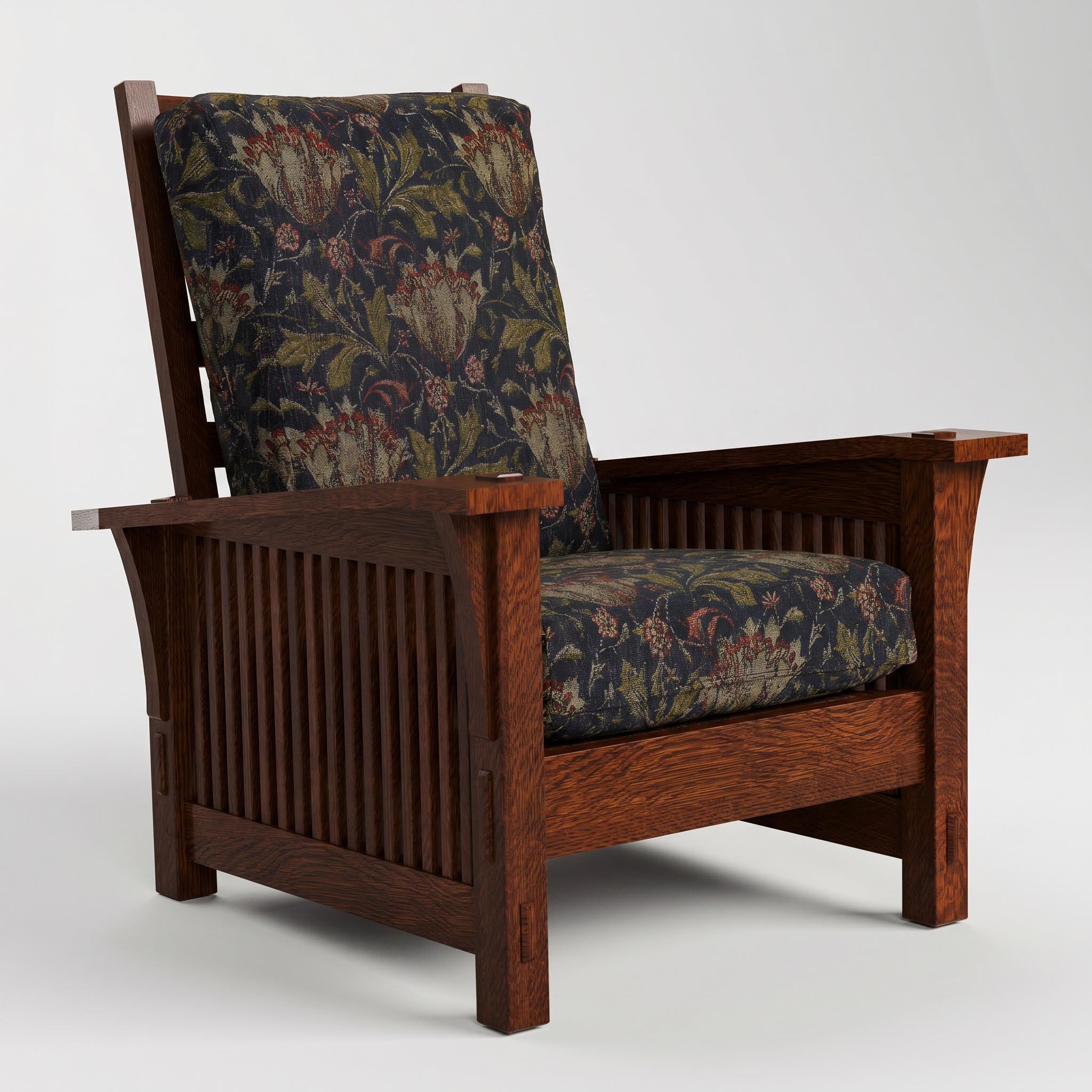 Spindle Morris Chair with Loose Cushion – Stickley