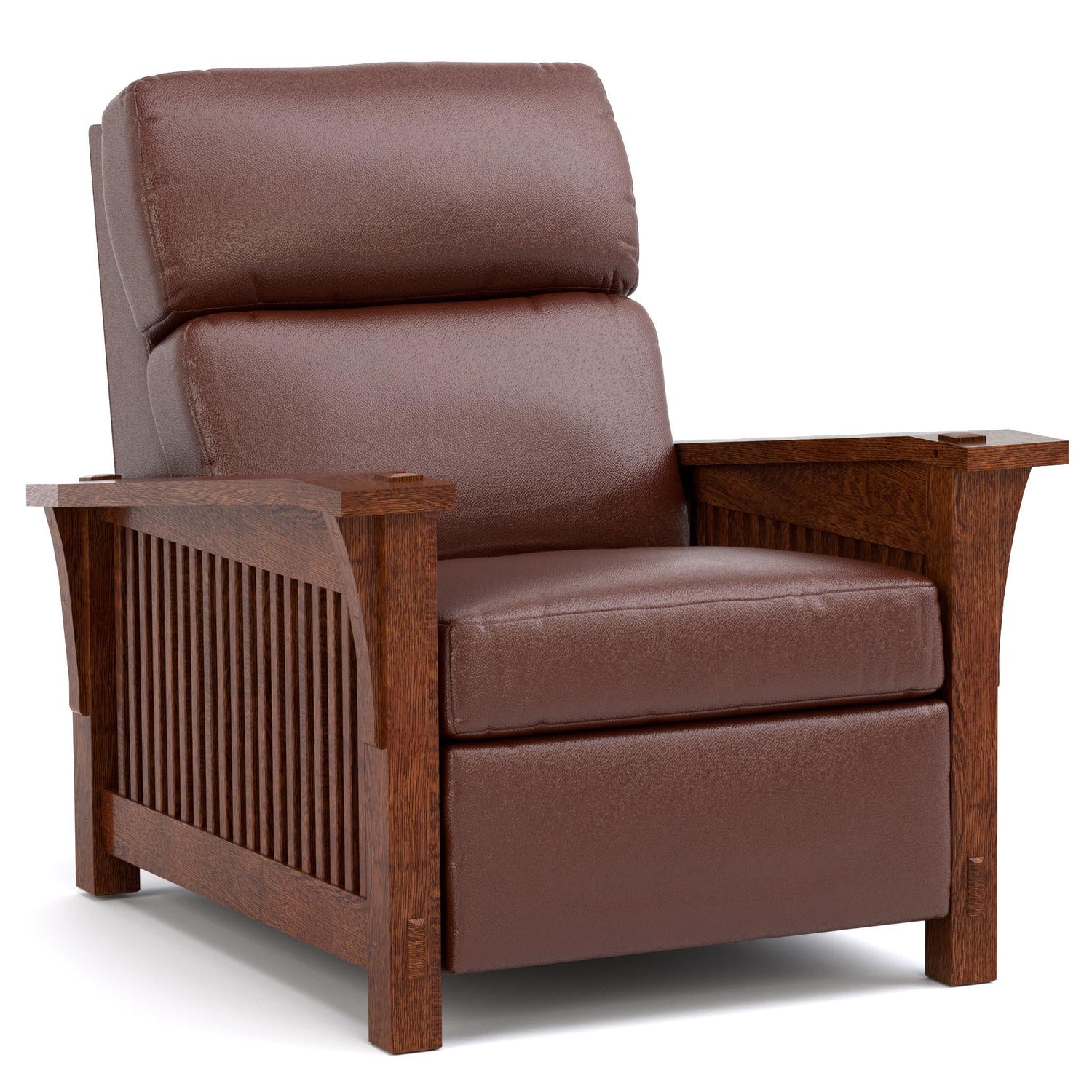 Spindle Morris Power Wall Recliner Colman Sienna Leather 032 - Onondaga Finish