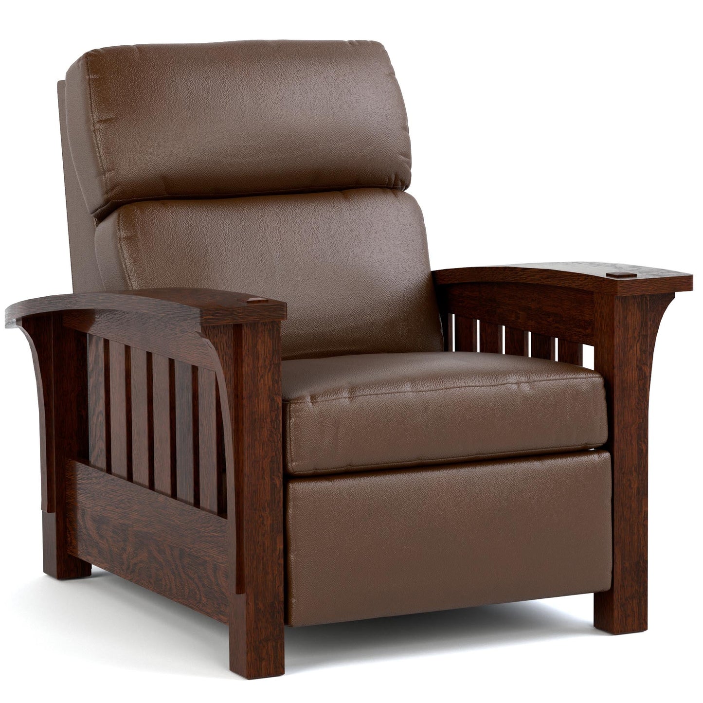 Bow Arm Morris Power Wall Recliner Colman Saddle Leather 031 - Centennial Finish