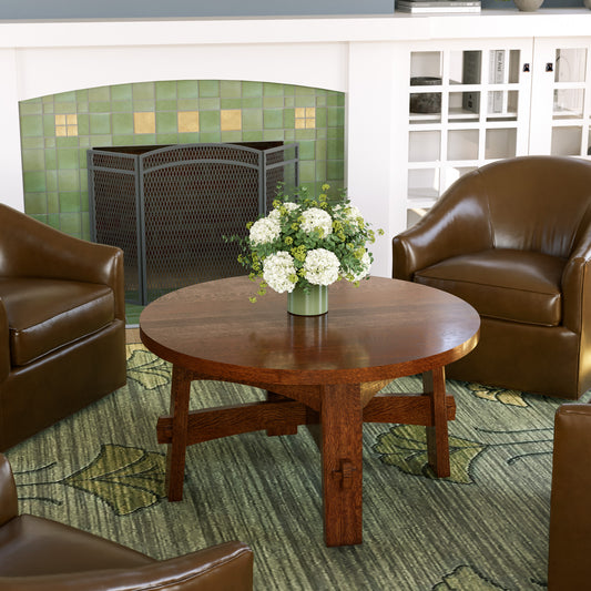 Quincy Swivel Chat Table - Stickley Furniture | Mattress