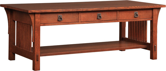 Three-Drawer Cocktail Table - Stickley Furniture | Mattress