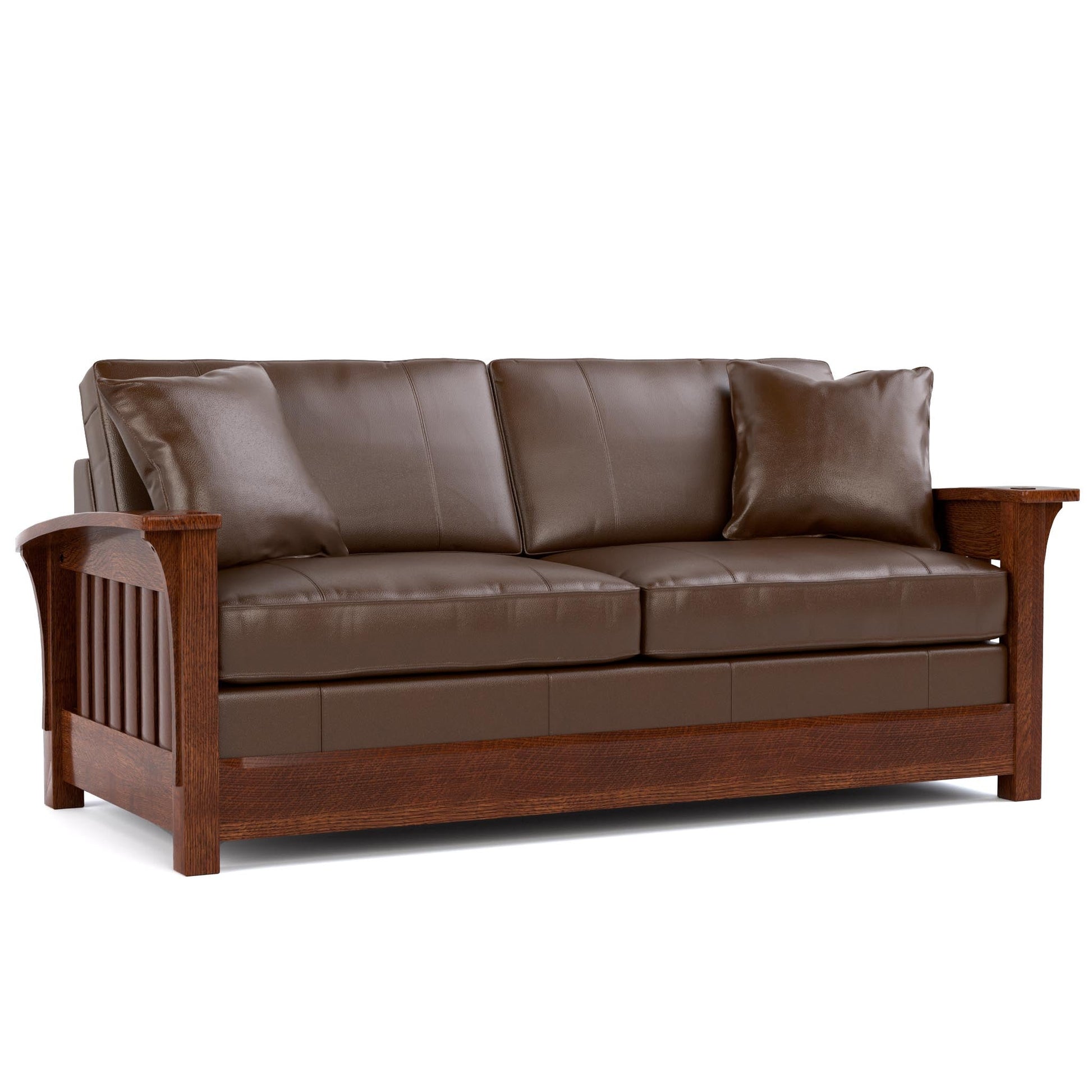 Orchard Street Sofa Bed Colman Saddle Leather 032 - Onondaga Finish