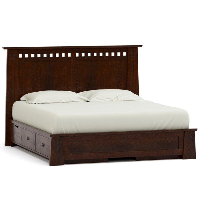 Highlands Platform Storage Bed - Stickley Furniture | Mattress