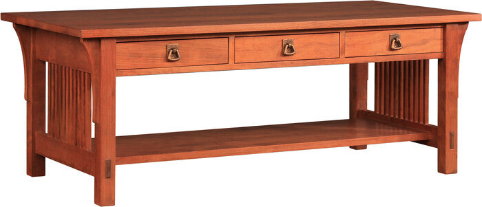 Three-Drawer Cocktail Table - Stickley Furniture | Mattress