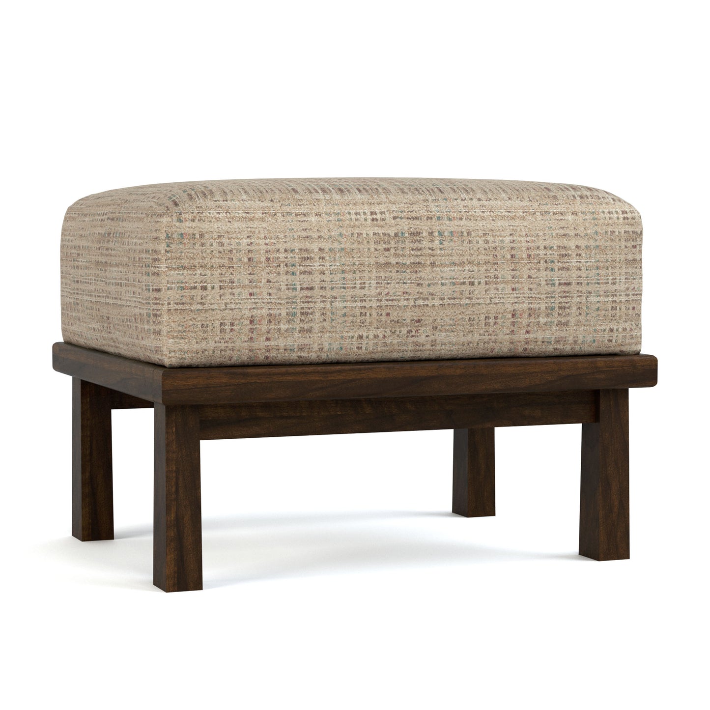 Hudson Valley Wood-Frame Ottoman - Stickley Furniture | Mattress