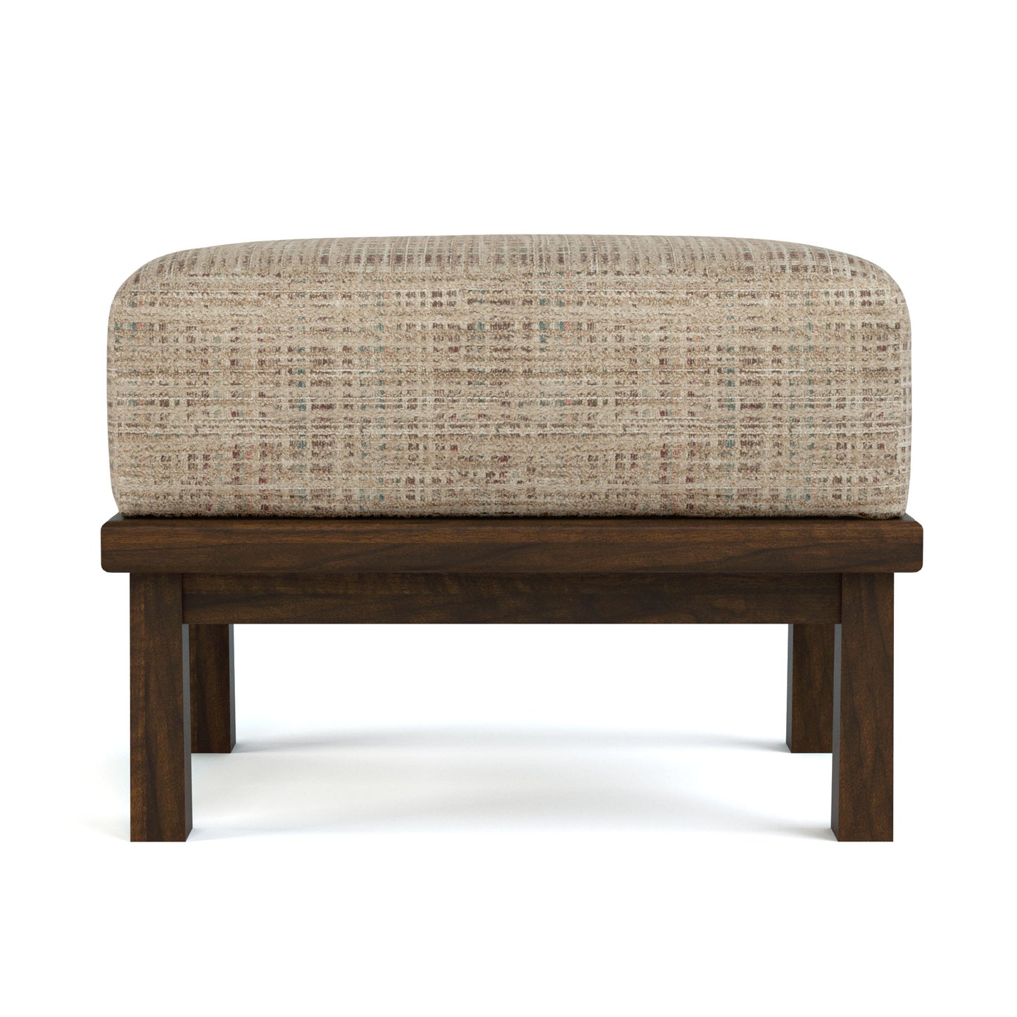 Hudson Valley Wood-Frame Ottoman - Stickley Furniture | Mattress