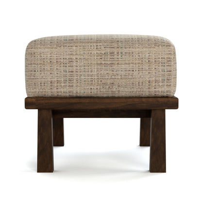 Hudson Valley Wood-Frame Ottoman - Stickley Furniture | Mattress