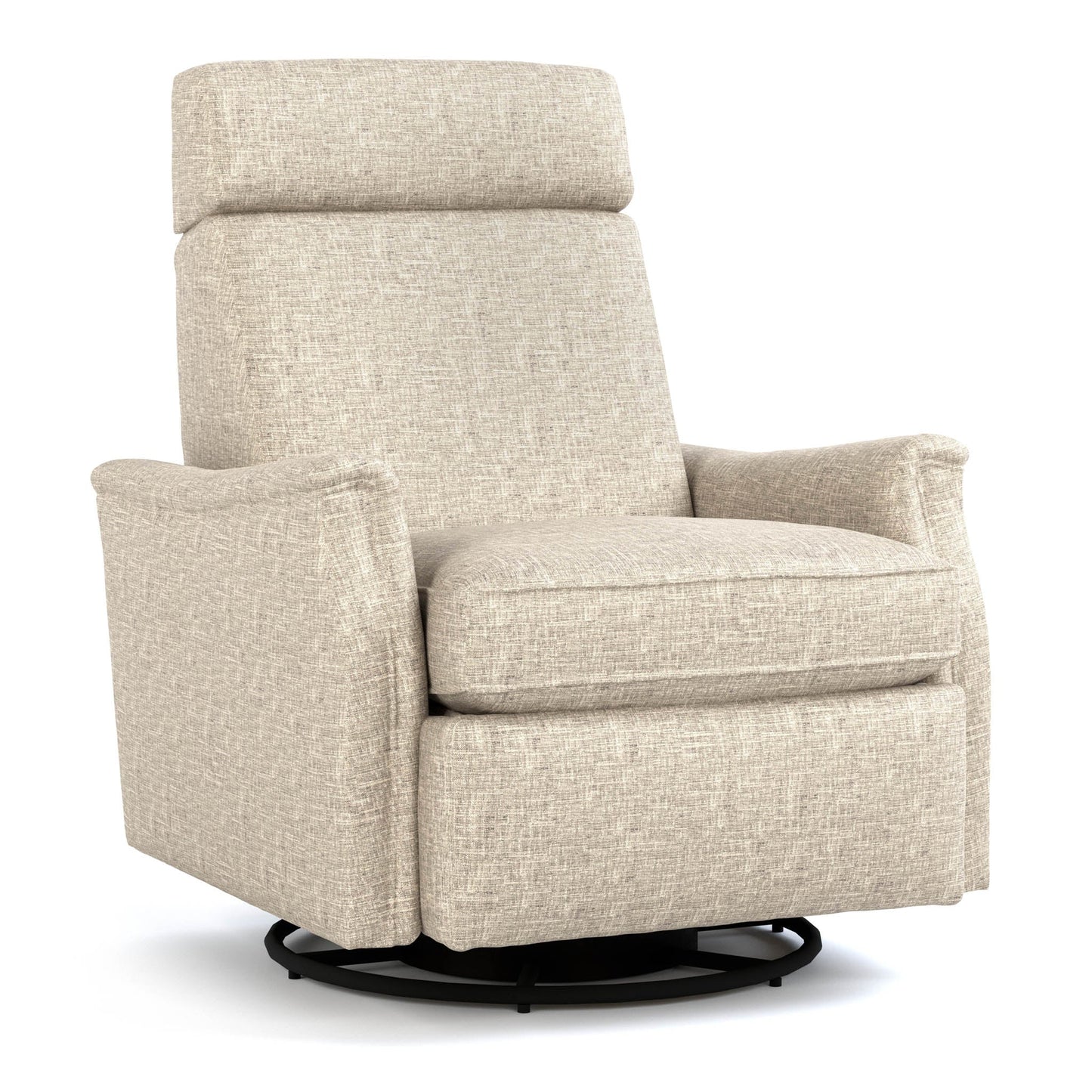 Laurel Saddle-Arm Swivel Recliner