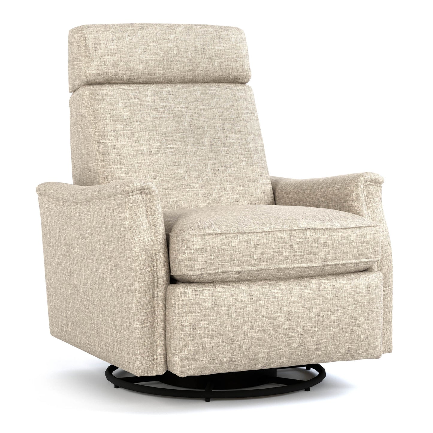 Laurel Saddle-Arm Swivel Recliner