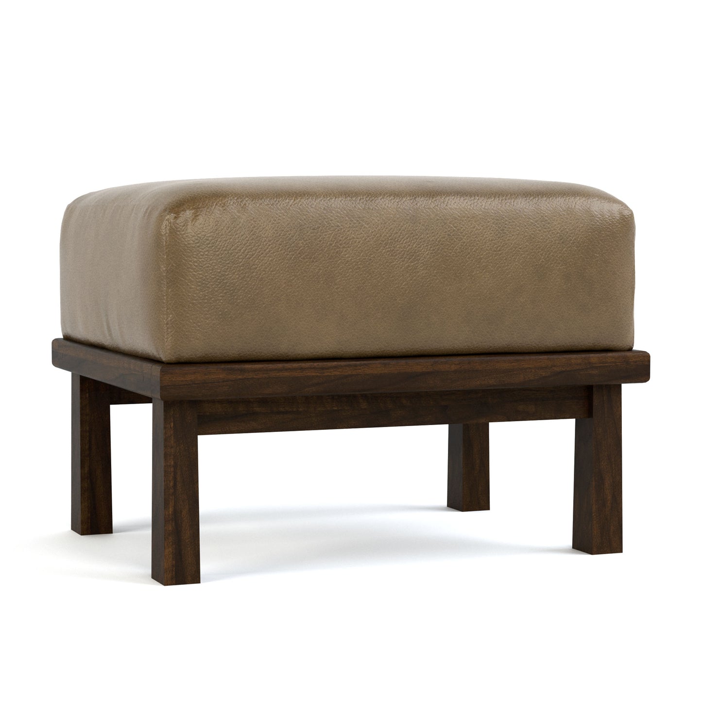 Hudson Valley Wood-Frame Ottoman - Stickley Furniture | Mattress