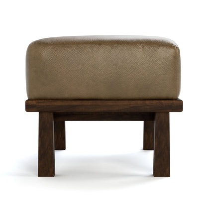 Hudson Valley Wood-Frame Ottoman - Stickley Furniture | Mattress