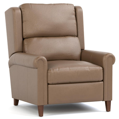 Woodlands Small Roll Arm Power Recliner Selvalo Granite Program