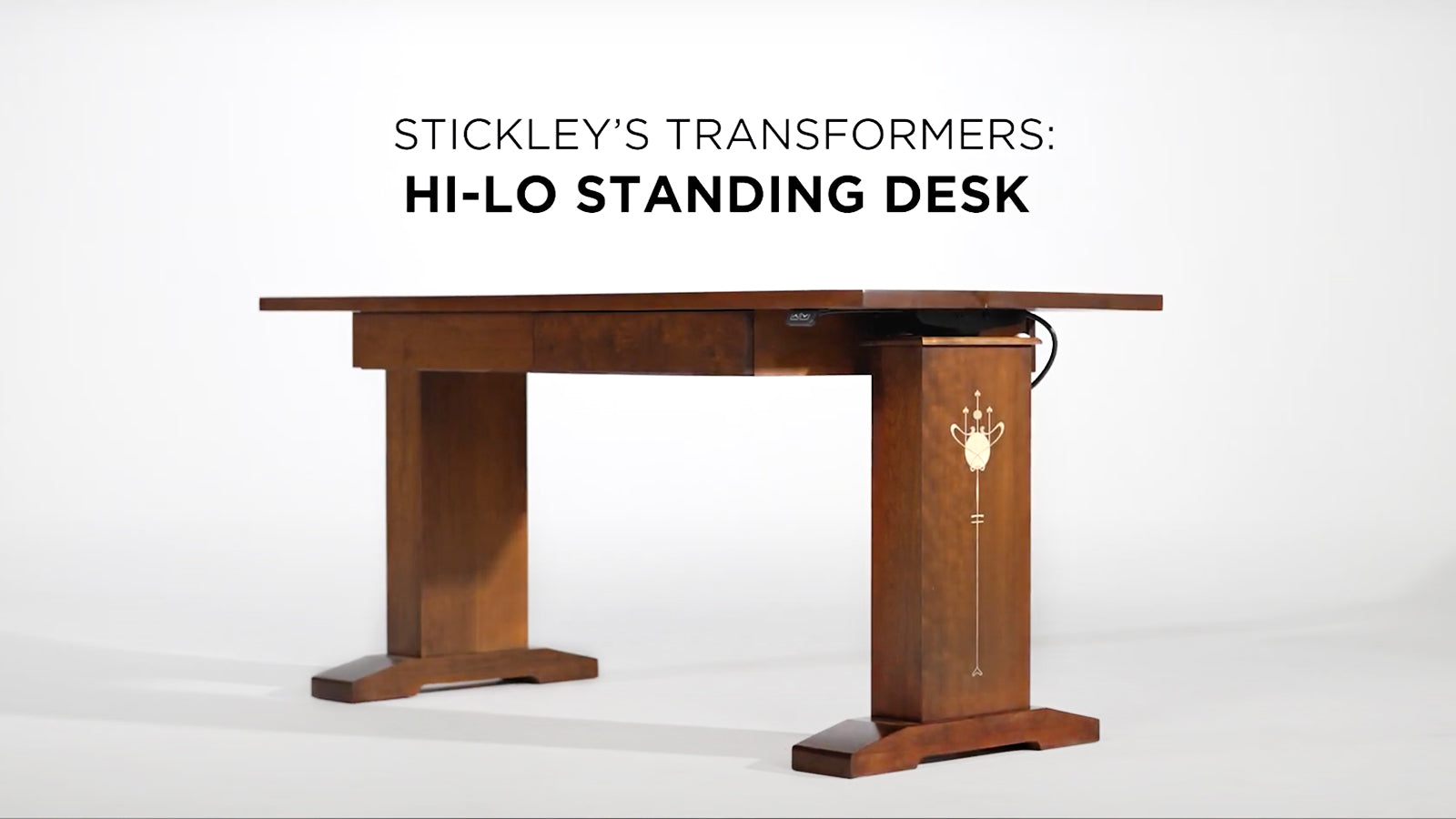 Load video: Thanks to some amazing engineering, certain Stickley pieces—like the Hi-Lo Standing Desk—have a knack for changing in ways you don’t expect. We call them our “transformers,” and they’re great examples of how we value function and versatility. See it in person at your nearest Stickley dealer!