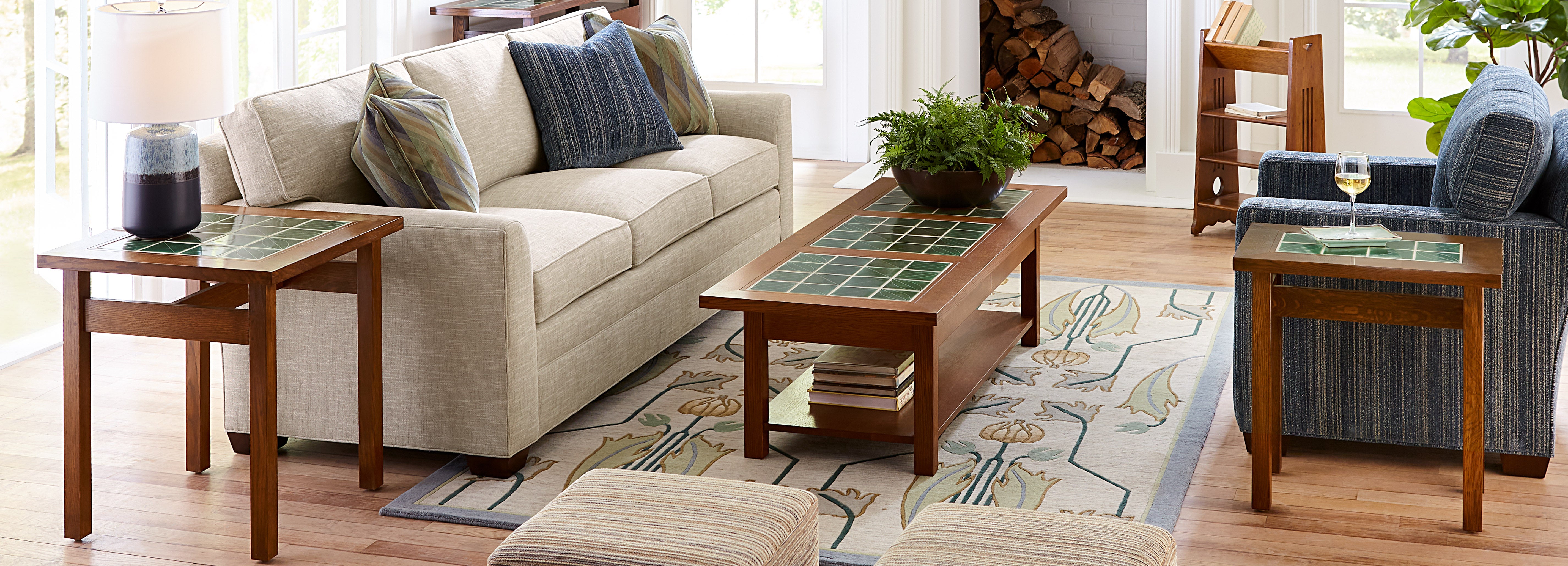 Mission Tile Top Tables – Stickley Furniture | L. & J.G. Stickley
