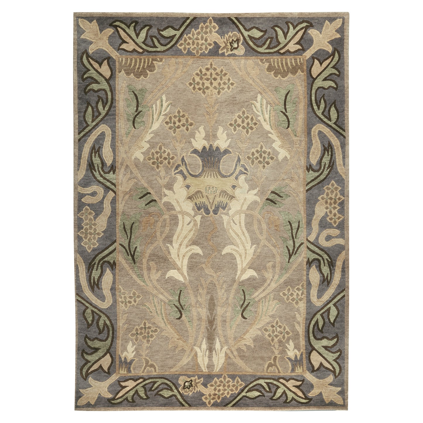 English Garden Rug - Silver - Stickley Furniture | Mattress