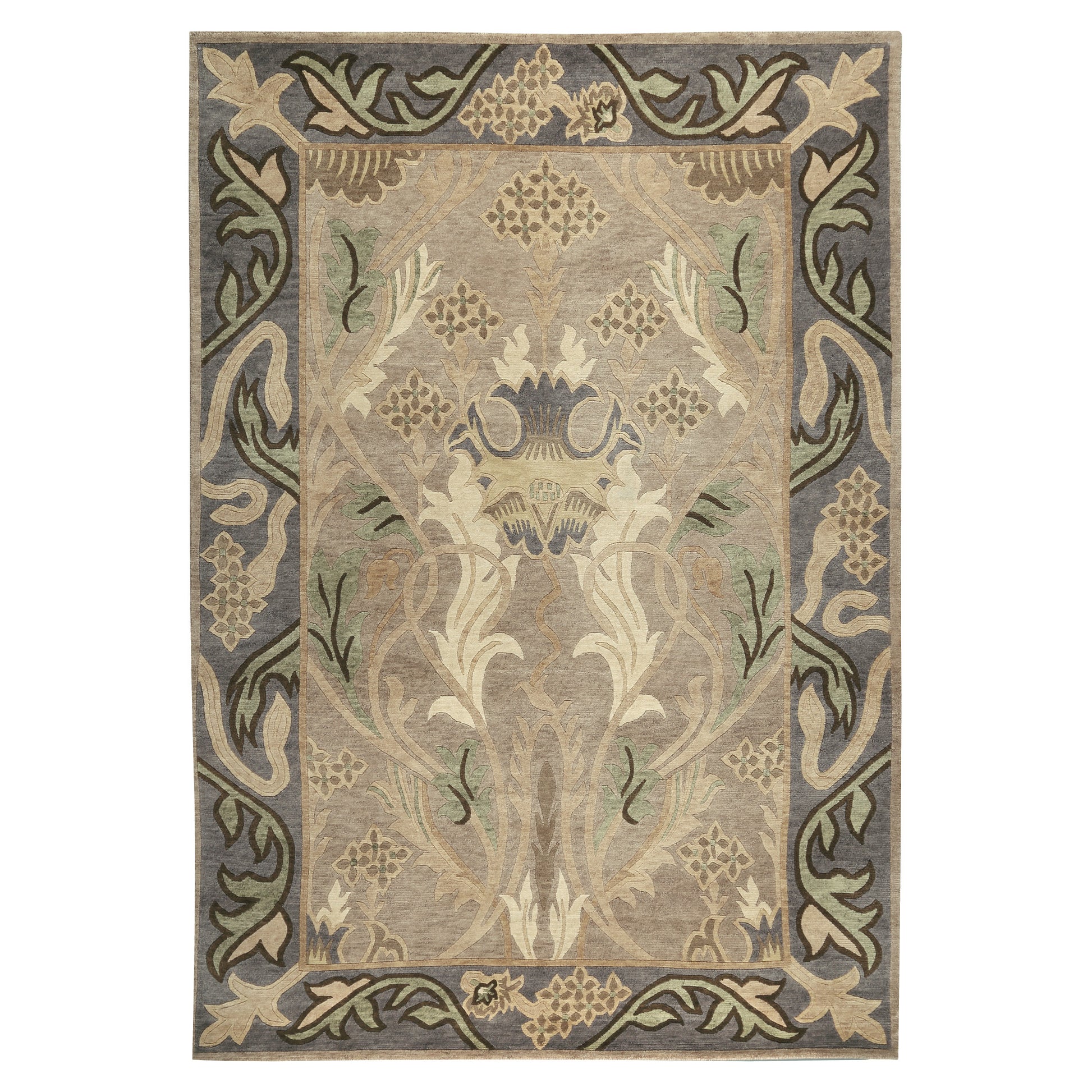 English Garden Rug - Silver - Stickley Furniture | Mattress
