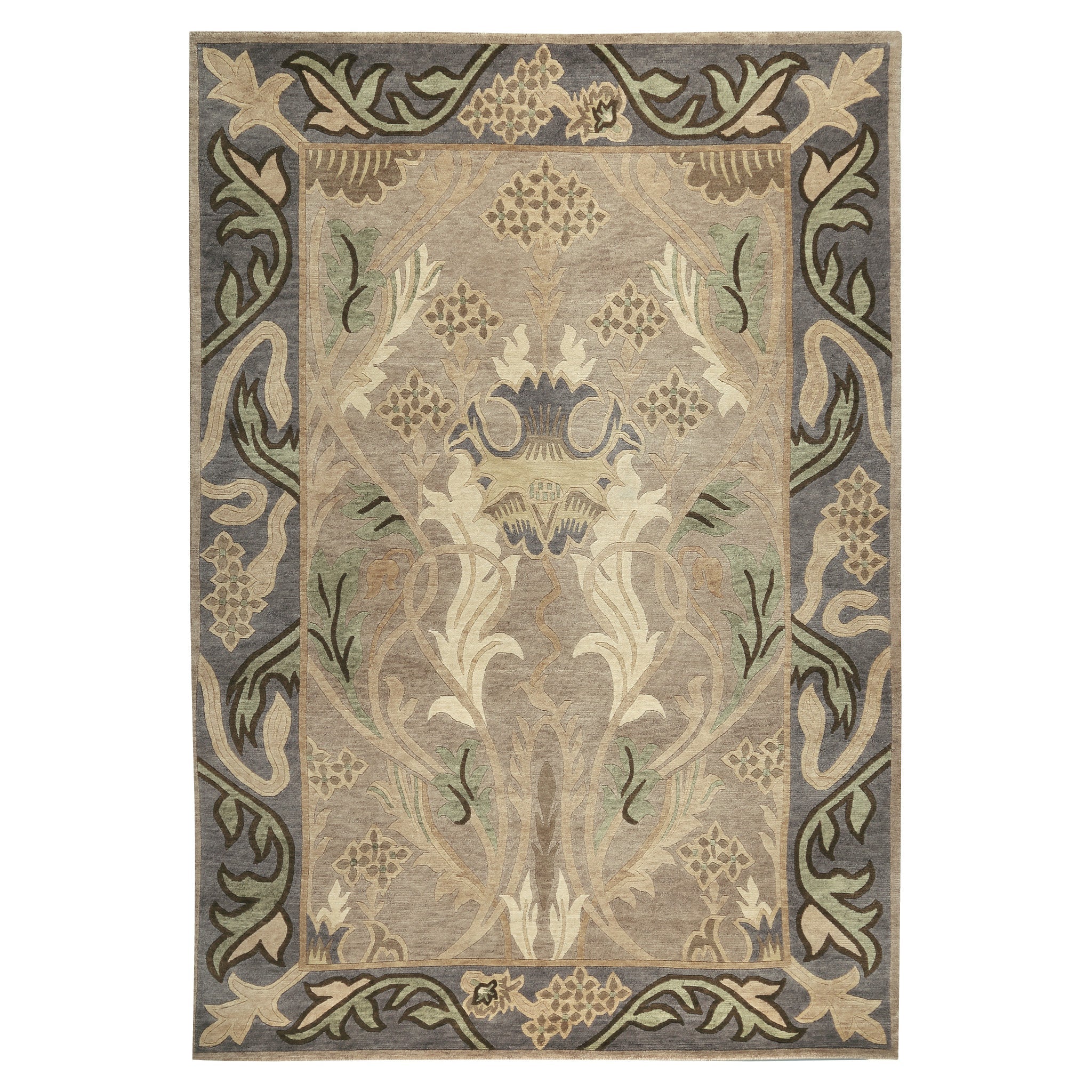 English Garden Rug - Silver – Stickley