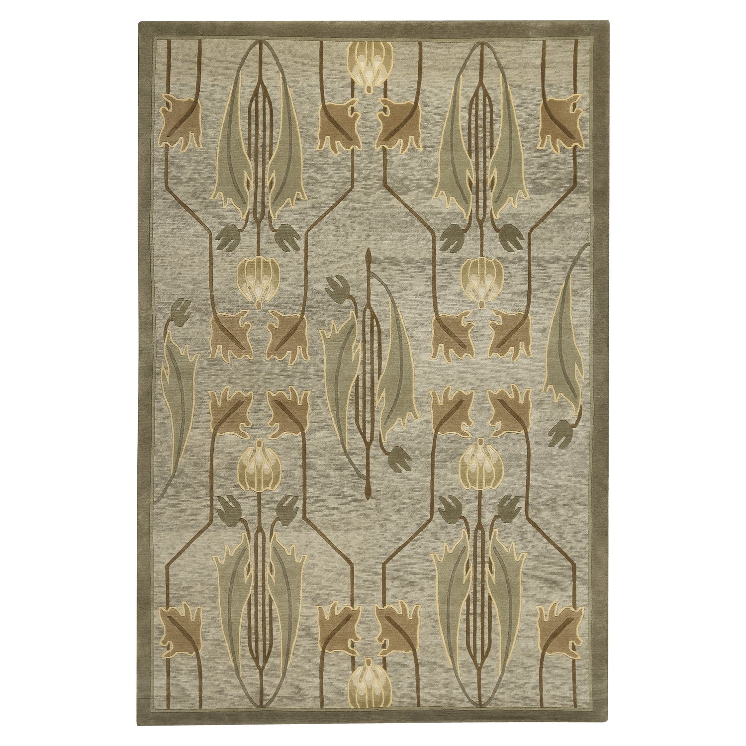 Rennie Tulip Rug - Sage - Stickley Furniture | Mattress
