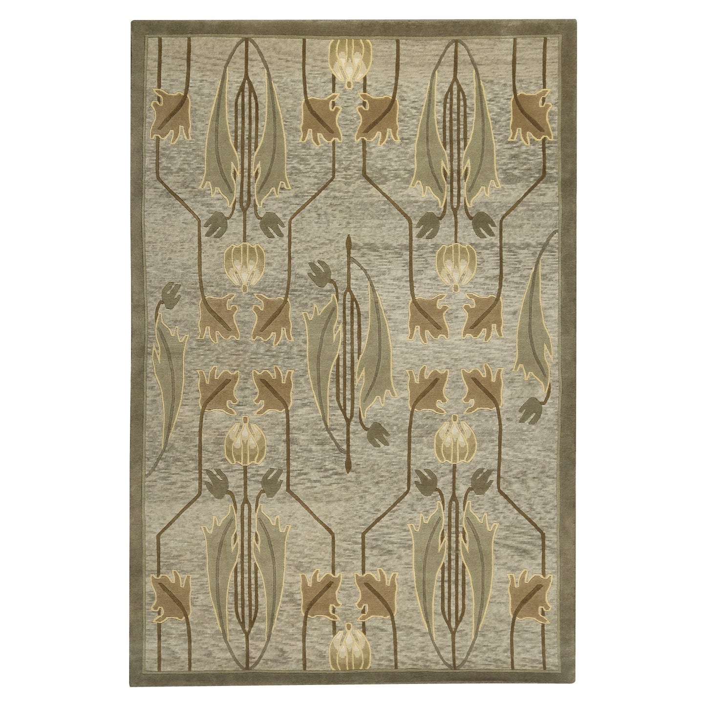 Rennie Tulip Rug - Sage - Stickley Furniture | Mattress