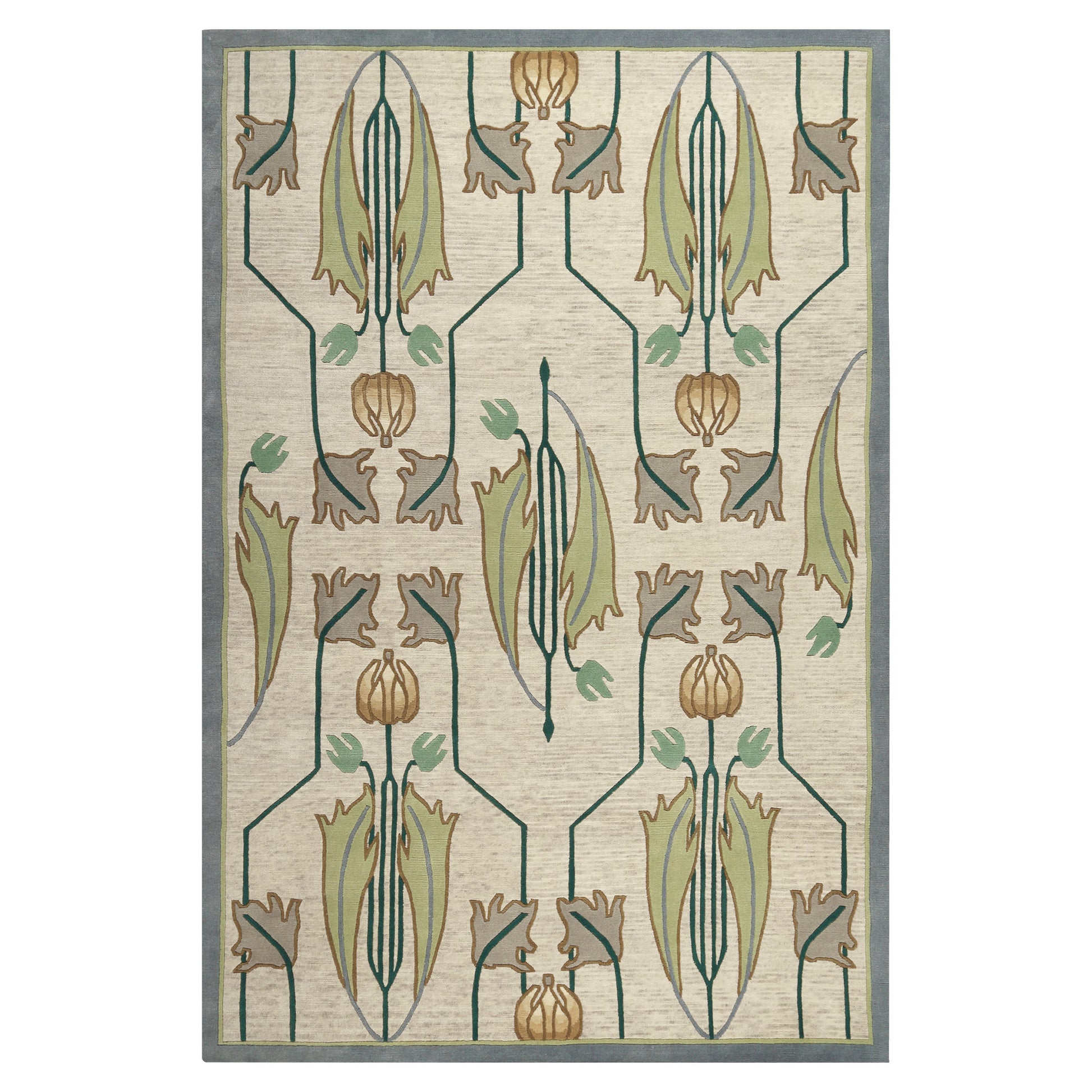 Rennie Tulip Rug  - Ivory - Stickley Furniture | Mattress