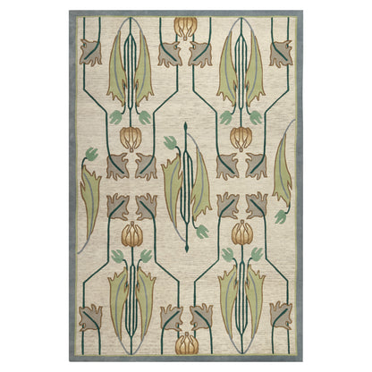 Rennie Tulip Rug  - Ivory - Stickley Furniture | Mattress