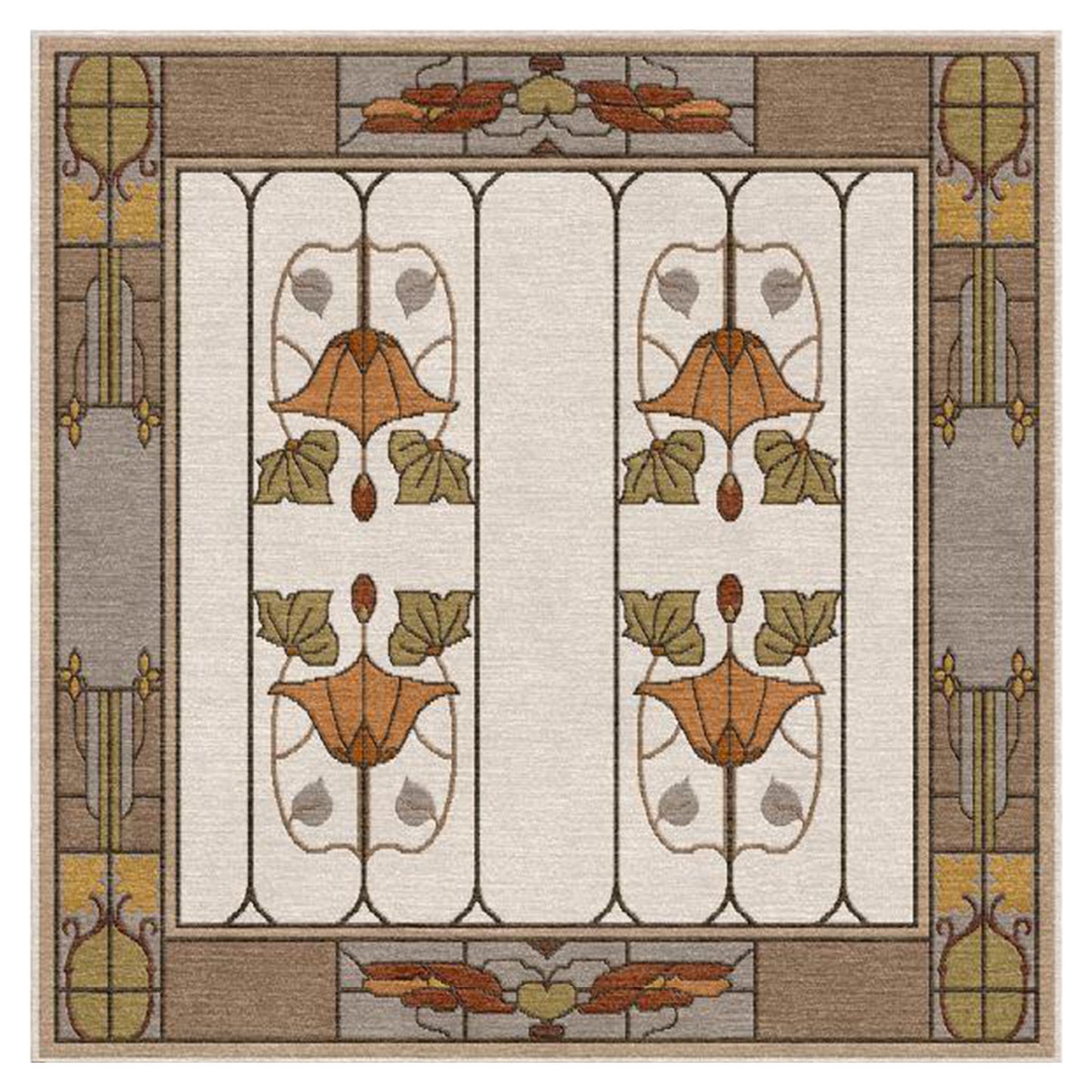 Garden Window Rug, Ivory – Stickley